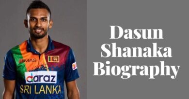 A Comprehensive Guide to Dasun Shanaka's Age, Weight, Height, Wife, Life, Family, Biography