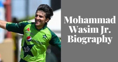 A Comprehensive Guide to Mohammad Wasim Jr.'s Age, Weight, Height, Wife, Life, Family, Biography