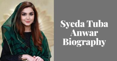 Syeda Tuba Anwar Age, Weight, Height, Husband, Life, Family, Biography Top N